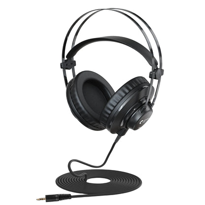 3.5mm Wired Professional Monitoring Headphones,DJ Headphones,Studio Over Ear Monitor Music Headset Earphone For Phone PC