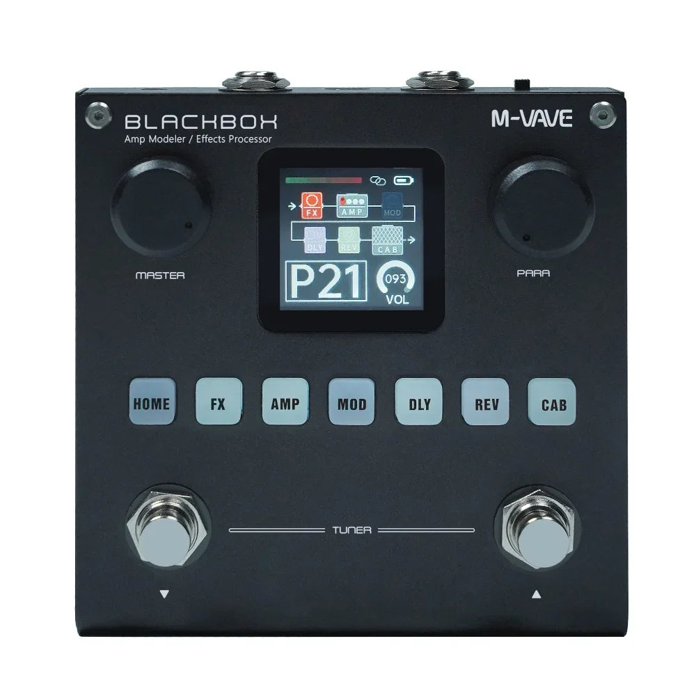 M-VAVE Blackbox / Annblack box Guitar / Bass AMP Modeler Multi Effects Processor Rechargeable for Electric Guitar Bass