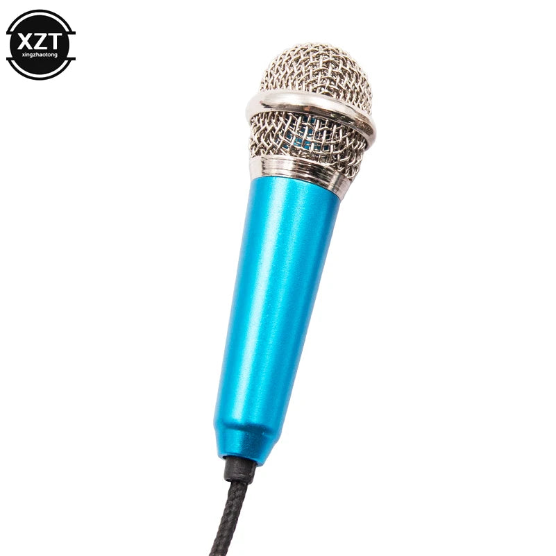 Newest Mini Jack 3.5mm Studio Lavalier Professional Microphone Handheld Mic for Computer for iPhone ipad karaoke