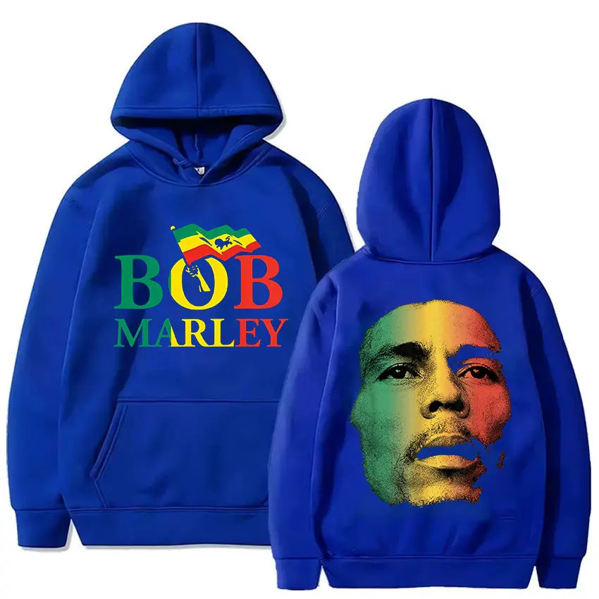 Rapper Bob Marley 2025 New Album Graphic Hoody Unisex Hip Hop Oversized Sweatshirt Fashion Fleece Long Sleeve Hoodies Streetwear