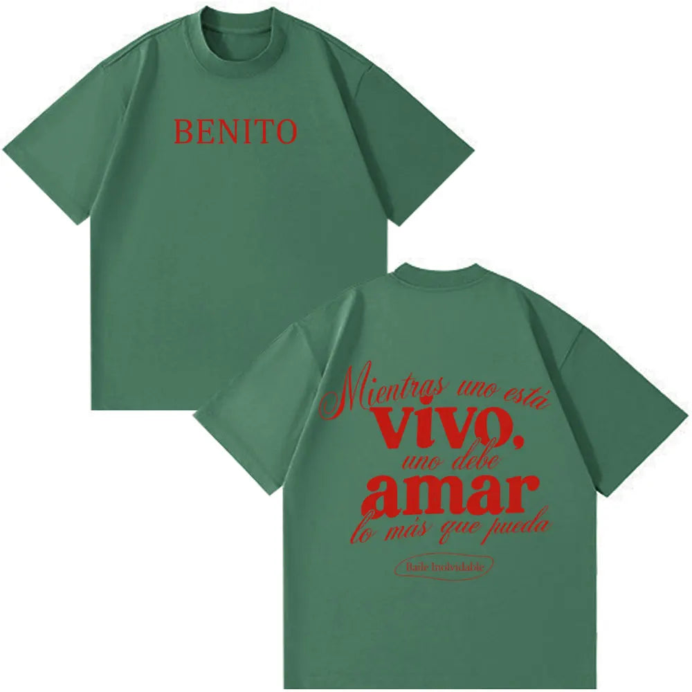 Rapper Bad Bunny Fashion Graphics 2026 Tour Tshirt Men Women Loose Casual Aesthetic Trendy T Shirts Hip-hop T-shirts Streetwear
