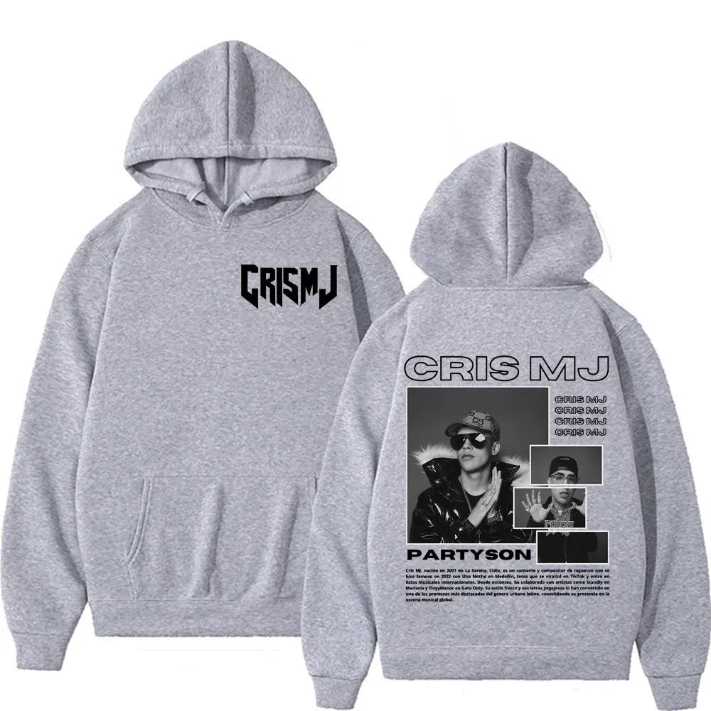 Rapper Cris Mj Tour 2025 Merch Hoodies Men Women Harajuku Fashion High Street Hoodie Tops Oversized Hip Hop Hot Sale Sweatshirts