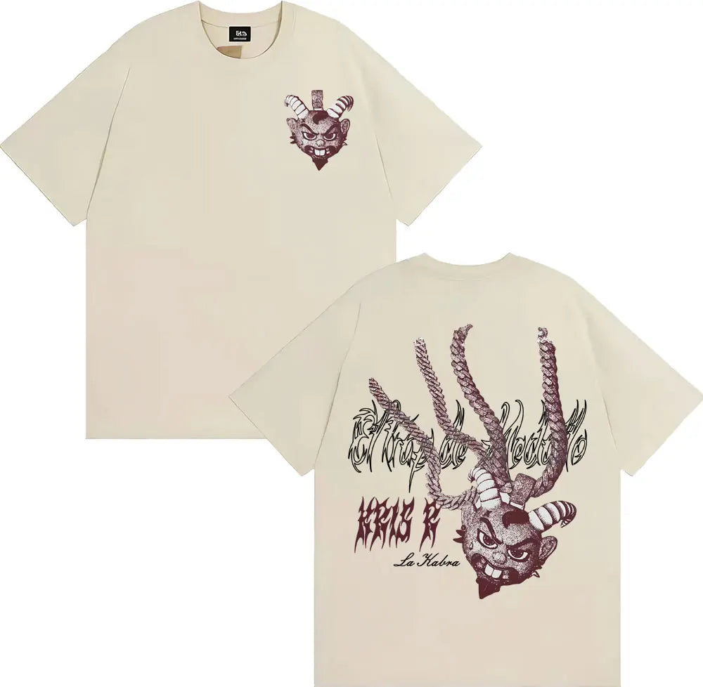 Rapper Kris R Ec Trap De Medallo Album Merch T Shirt Men's Clothing Harajuku Streetwear T-shirt High Quality 100% Cotton Tshirts