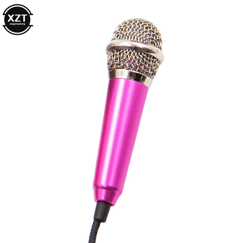 Newest Mini Jack 3.5mm Studio Lavalier Professional Microphone Handheld Mic for Computer for iPhone ipad karaoke