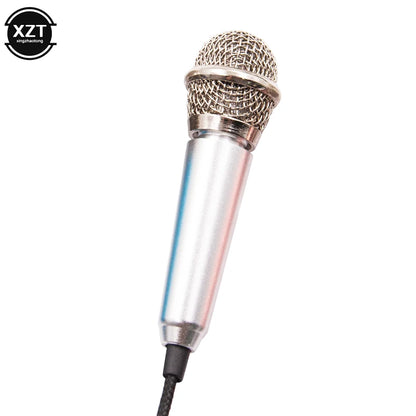 Newest Mini Jack 3.5mm Studio Lavalier Professional Microphone Handheld Mic for Computer for iPhone ipad karaoke