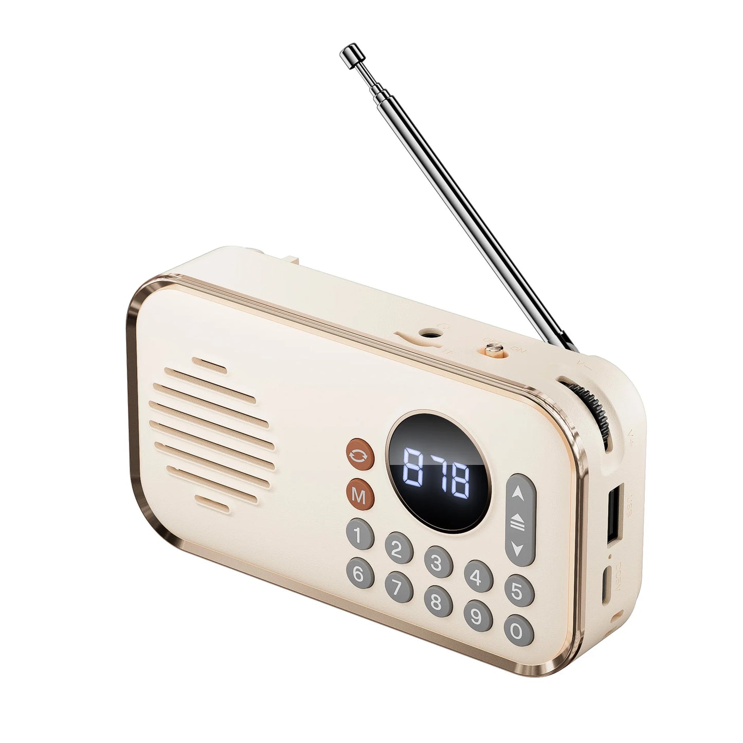 Wireless Stereo Bluetooth Speaker with Multi-band Radio Function HIFI Sound Support BT U Disk TF Card Mini Portable Super Bass