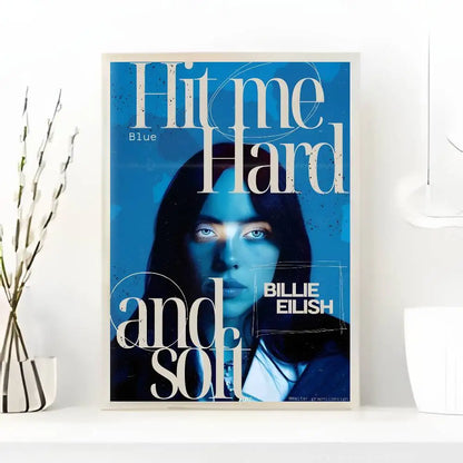 1pc Famous Singer B-billieS Singer Poster Art with prints Home bedroom living room decoration gift