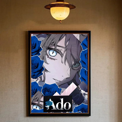 Singer Ado Poster Aesthetic Canvas Painting Posters and Prints Wall Art Picture For Living Room Decoration