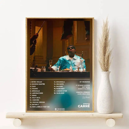 W-Werenoi Pyramide Singer Album Poster HD art sticky wall waterproof home living room bedroom bar aesthetic decoration