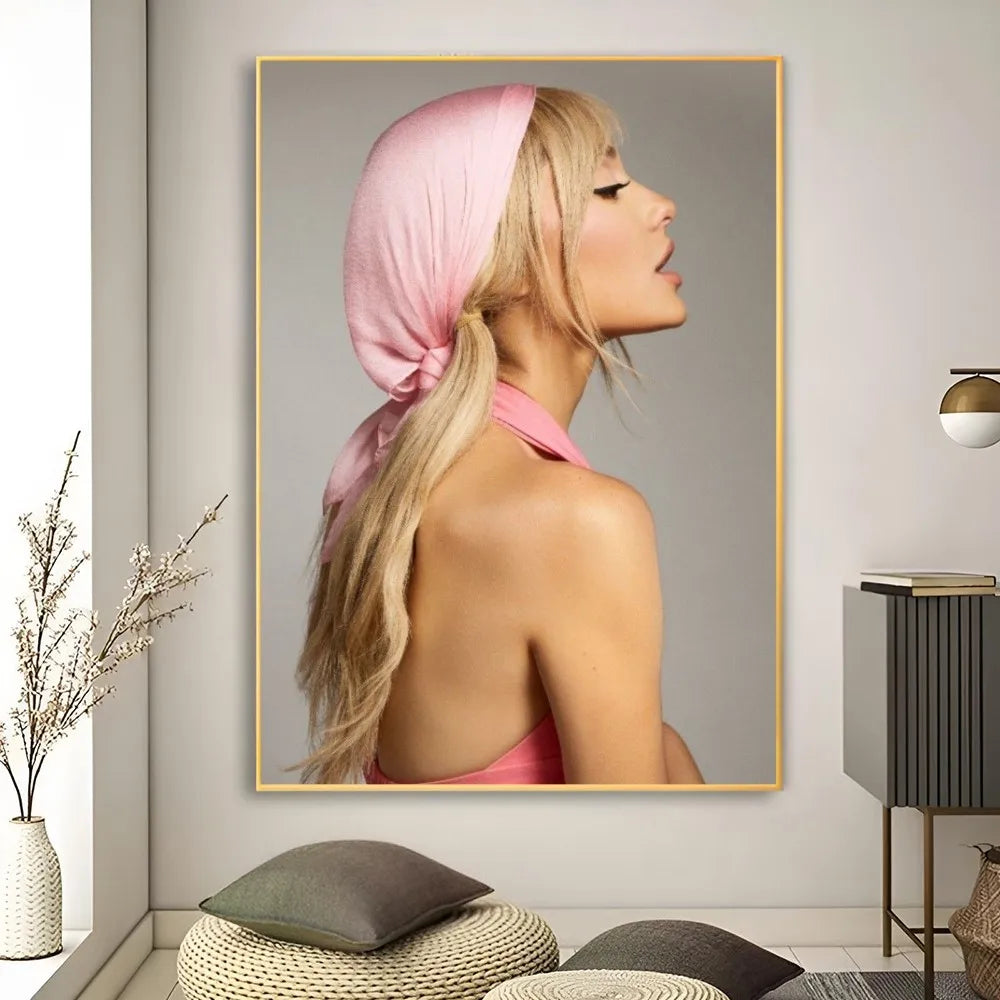 Music Art Poster Ariana Grande Poster Retro Print Poster Paper Waterproof High Quality Sticker Home Living Room Bar Wall Decor