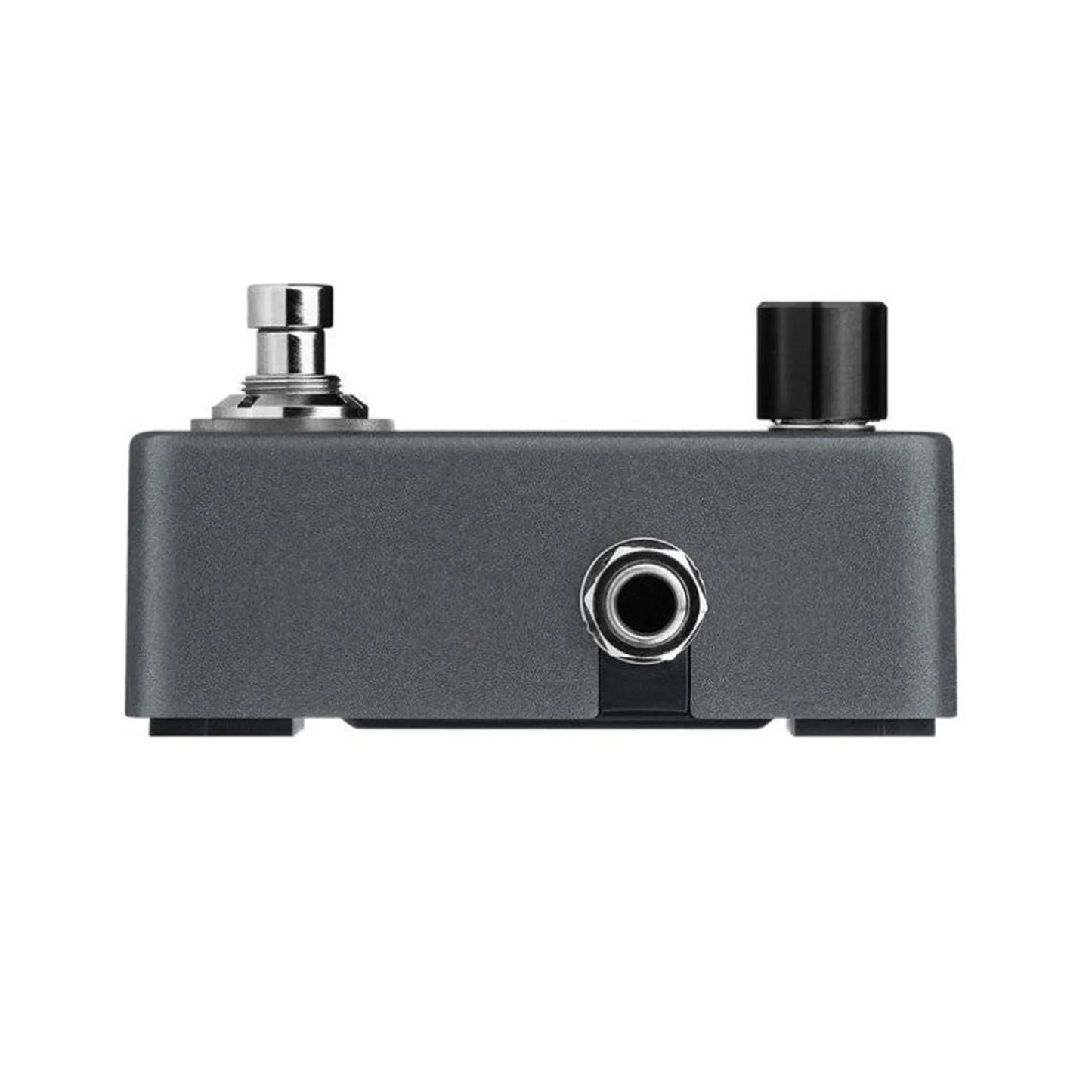 Black metal Valeton GP-5 electric guitar mix pedal with silver footswitch and black knob for analog drum machine sound card recording