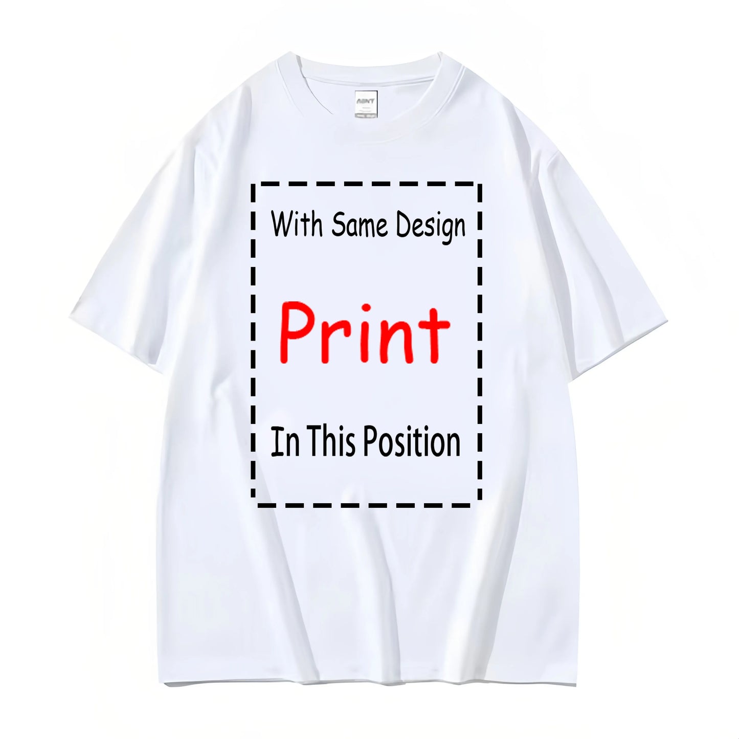 White cotton vintage phantom of the opera 90s musical t shirt with bold red print and black dashed border graphic front