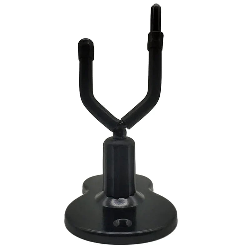 Black metal violas hanger with sturdy base and curved arms for studio music rooms decor turn instrument into art