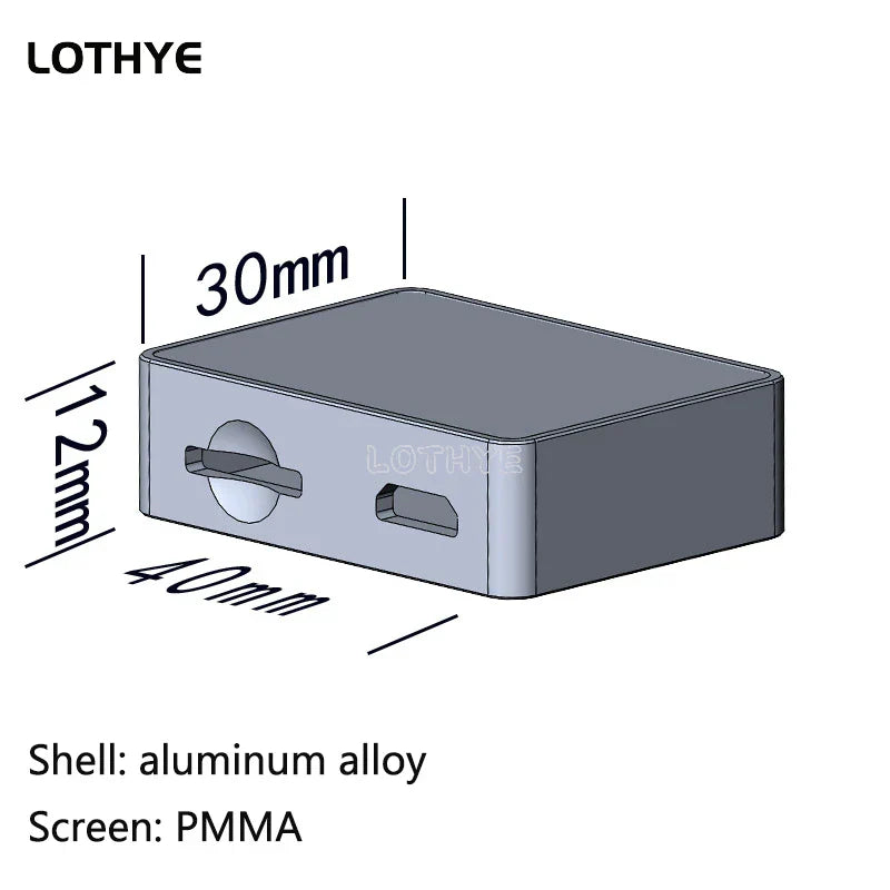 Lothye voice activated 1.3 inch music spectrum indicator vu meter with pmma screen gps aluminum alloy shell device