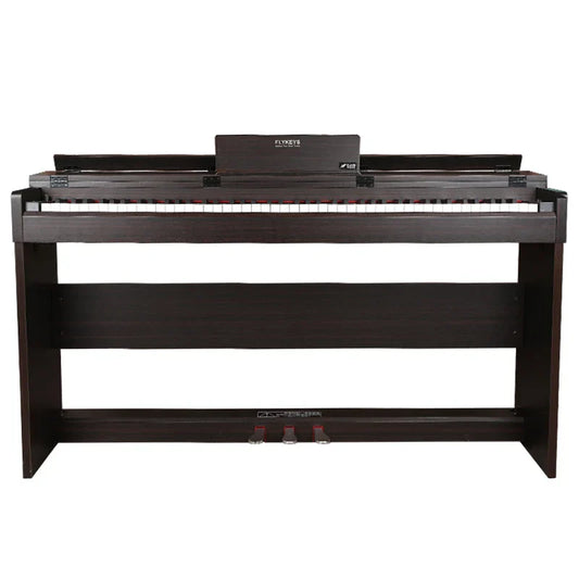Black flykeys digital electric piano keyboard with 88 keys electric hammer and sleek portable design with amplifiers