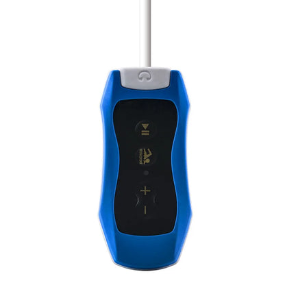 Blue plastic winait hot seel sports waterproof 8gb mp3 music player with black panel and silver accents