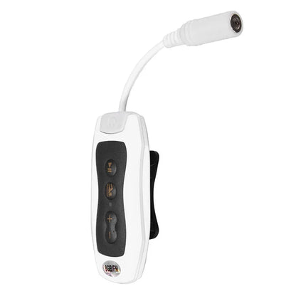 White and black handheld fm radio receiver with flexible cable for winait hot seel sports waterproof 8gb mp3 player