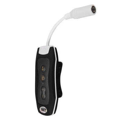 Black and white winait hot seel sports waterproof 8gb mp3 music player with clip, three buttons, and 3.5mm jack cable