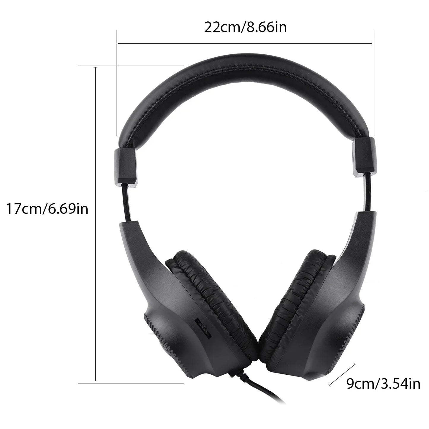 Black wired headset with padded earcups and matte finish featuring single jack stereo monitoring headphone for electric piano