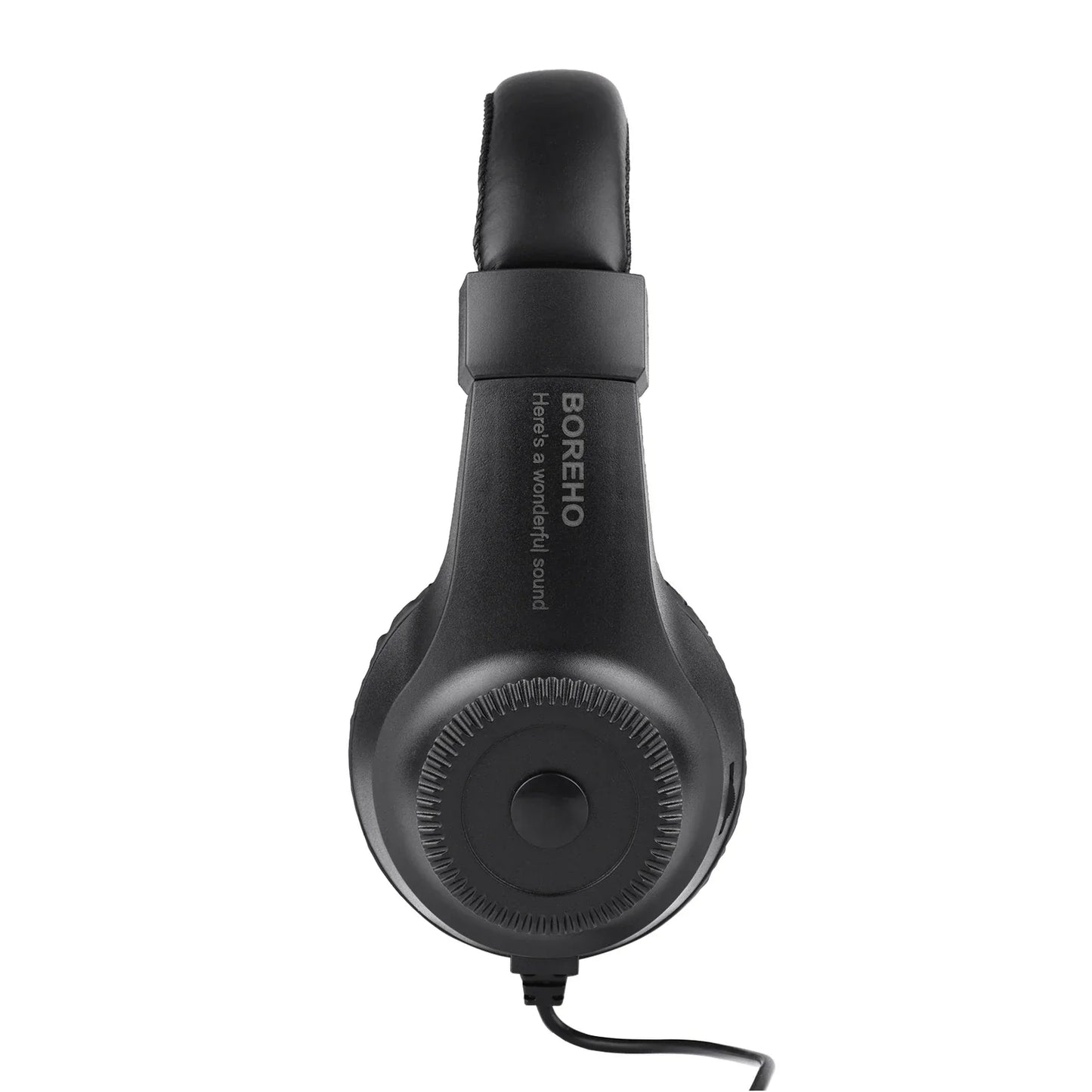 Black wired stereo monitor over-ear headphones with 50mm driver and padded headband for recording monitoring music