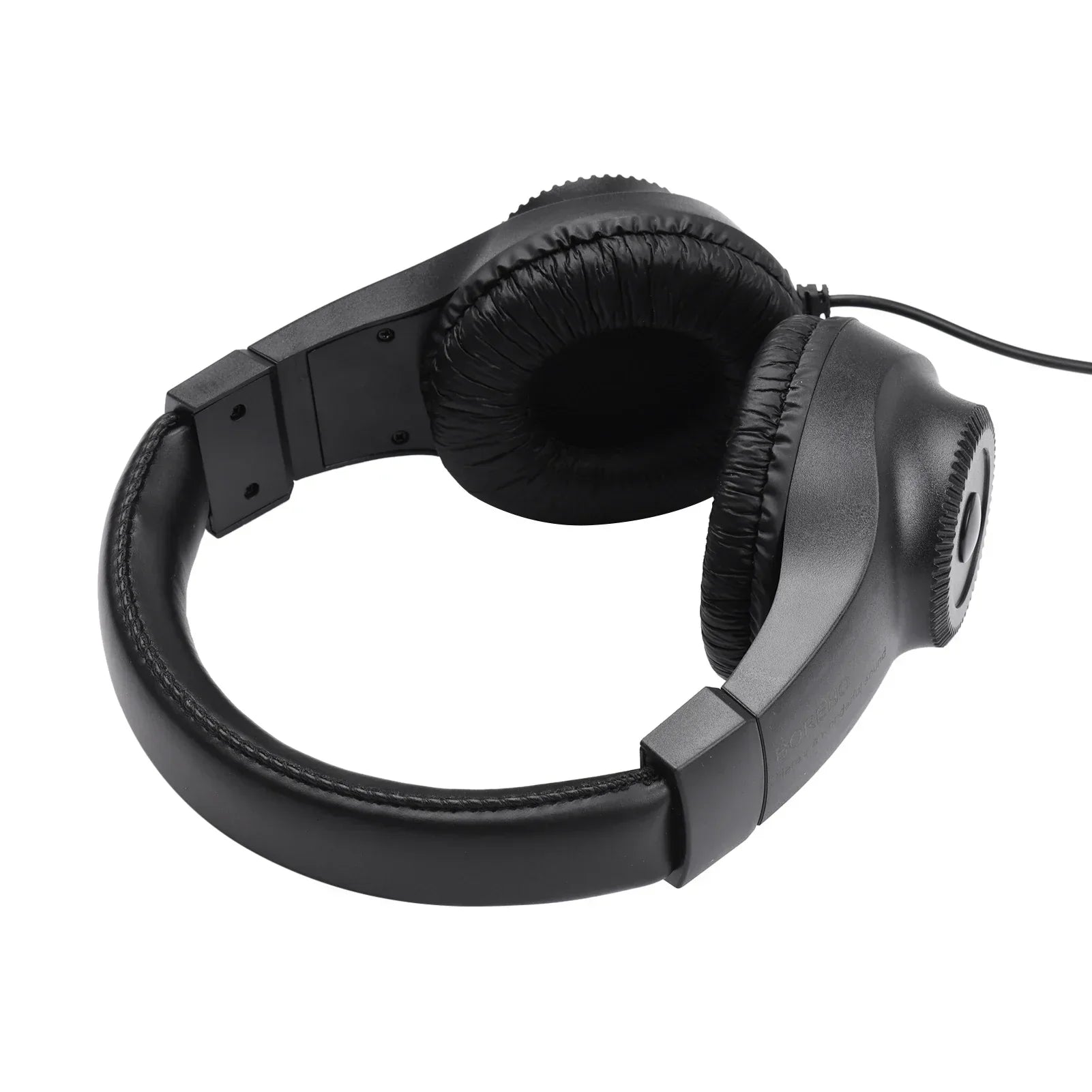Black wired stereo monitor headphones with 50mm driver and padded earcups for type beat music and recording monitoring