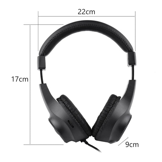 Black wired stereo monitor over-ear headphones with 50mm driver and matte finish for recording monitoring music