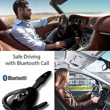 Black wireless bluetooth headphones with microphone handsfree noise-canceling design and blue indicator light for business gaming