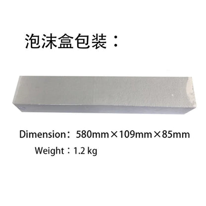 A metallic gray bluetooth sound bar with smooth surface and rounded edges for wired wireless surround theater tv projector use