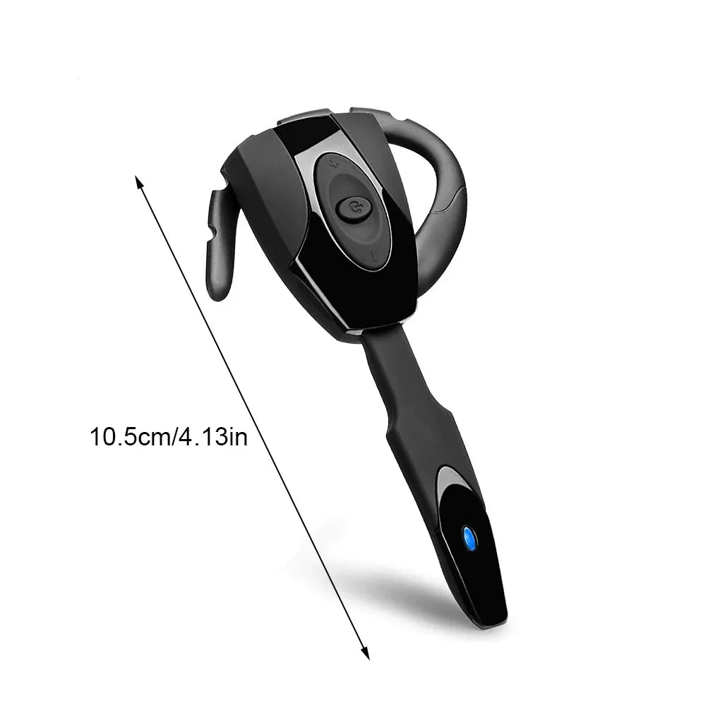 Black wireless bluetooth headset with microphone usb mini and blue led indicator for truck drivers gaming earphones