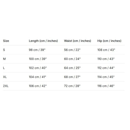 Size chart for woman American hip hop wide leg joggers showing measurements in cm and inches from s to 2xl
