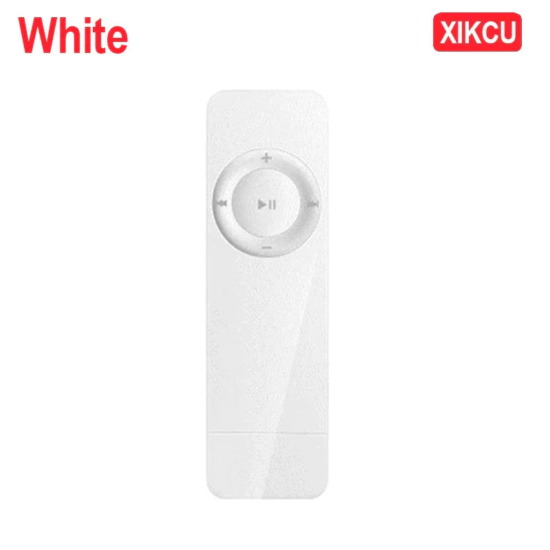 White xikcu brand portable mp3 player usb with micro tf card support and lossless sound music in sleek glossy finish