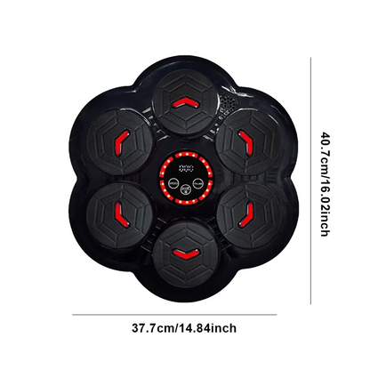 Black flower-shaped electronic foot massager with red illuminated buttons for y67a music boxing machine practice