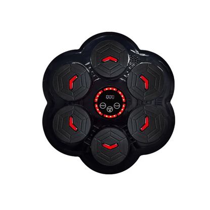 Black flower-shaped electronic foot massager with red illuminated buttons for y67a music boxing machine use