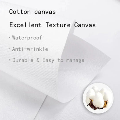 White cotton canvas fabric with textured durable weave for Yeat Posters 2093 afterlyfe tracklist music album painting wall art